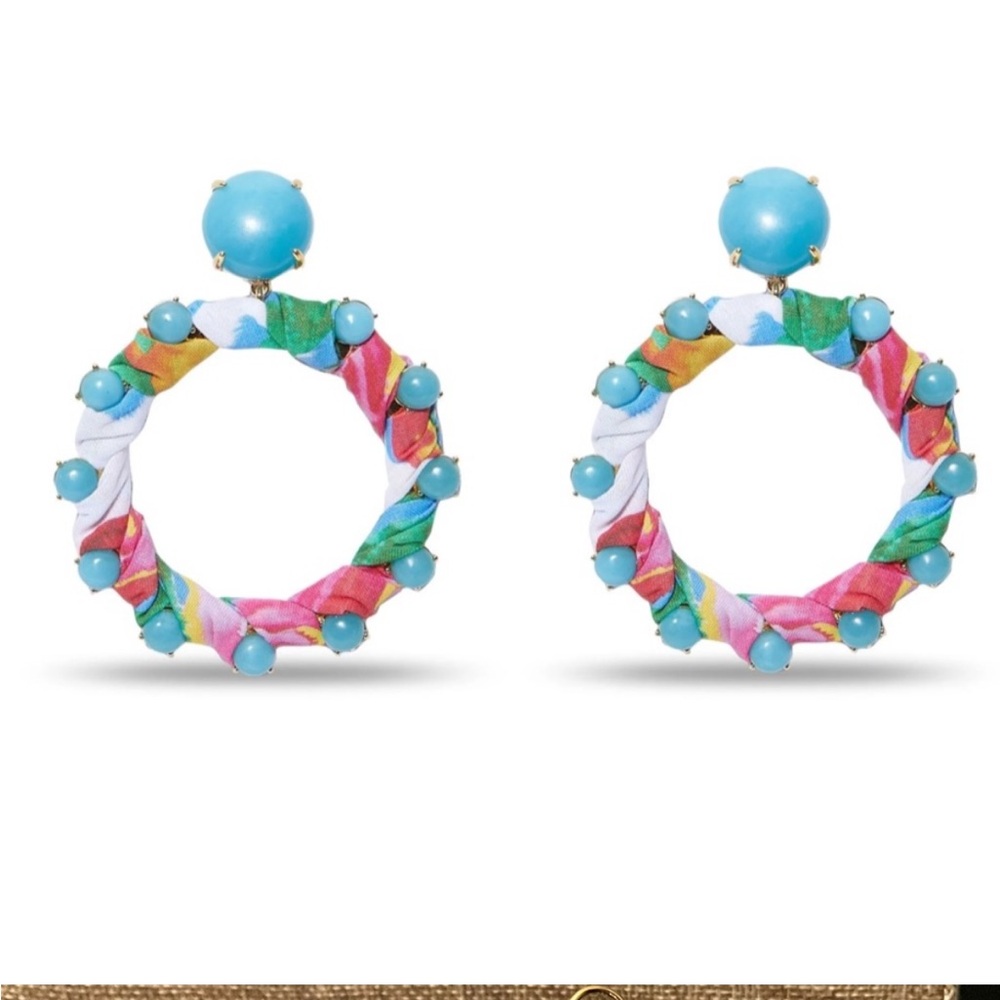 Roberta Roller Rabbit Lele Sadoughi Hoop Earrings